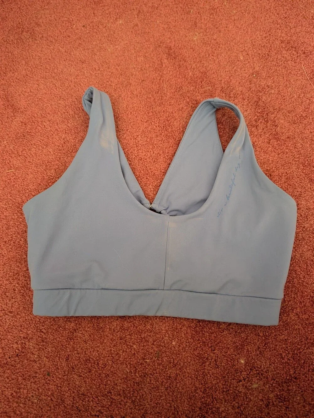 Whitney Simmons X Gymshark Sports Bra Light Blue Crop Top Gym Fitness Athleisure